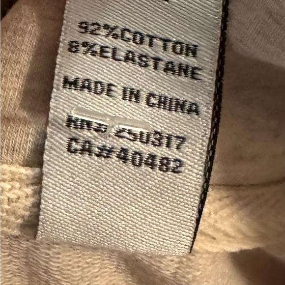 Varley Sweatshirt Atlas Mockneck Size Small Beige Pockets Zipper Sides Comfort - Picture 9 of 11